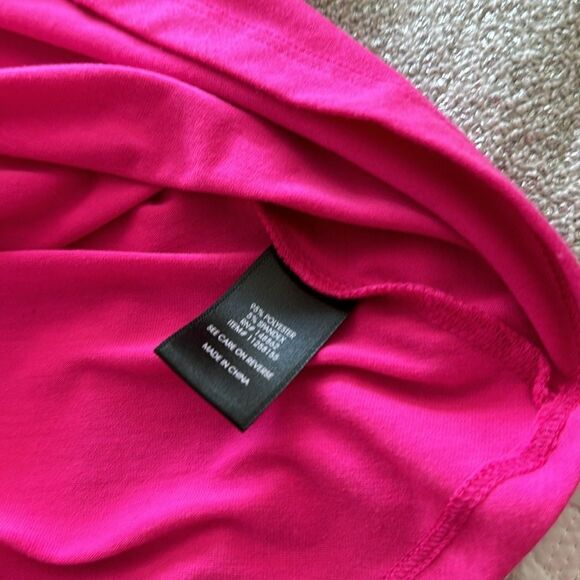 Torrid Bright Pink Jersey Skater Mini Dress 1X - Picture 4 of 4
